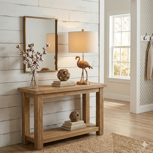 26" Matte Gold Flamingo Resin Table Lamp